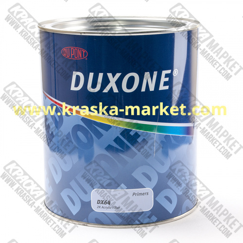 Грунт акриловый DX64. Цвет: черный. Объем(м3): 1,0л+0,25л. Бренд: Duxone.