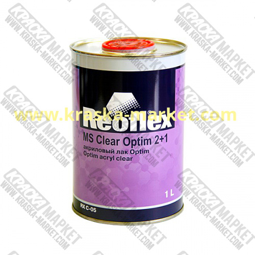 Акриловый лак Optim прозрачный. Объем(м3): 1,0 л лак  + 0,5 л отвердитель. Производитель: Reoflex.