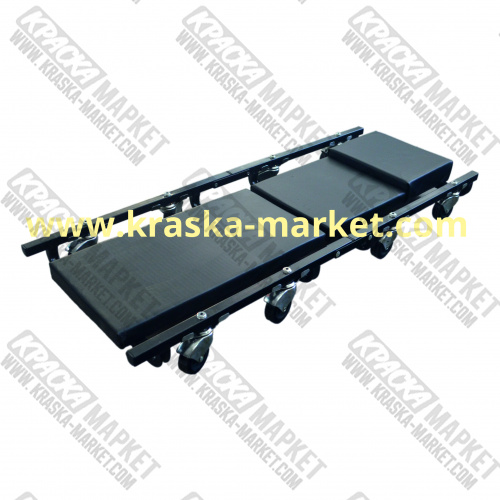 Лежак ремонтный подкатной на восьми колёсиках. Артикул: WDK-86044. Производитель: WIEDERKRAFT.